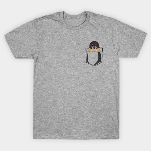 Pocket Dachshund T-Shirt by JKA